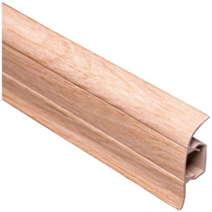 24 Плінтус ТІС з резинкою Дуб світлий (2,5м). Photo 2