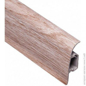 24 Плінтус ТІС з резинкою Дуб світлий (2,5м). Photo 3