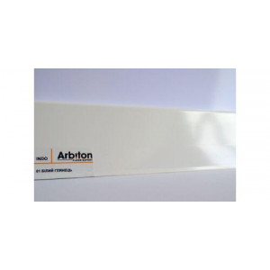 01 Плінтус INDO Arbiton Білий Глянець (2,5м). Photo 3